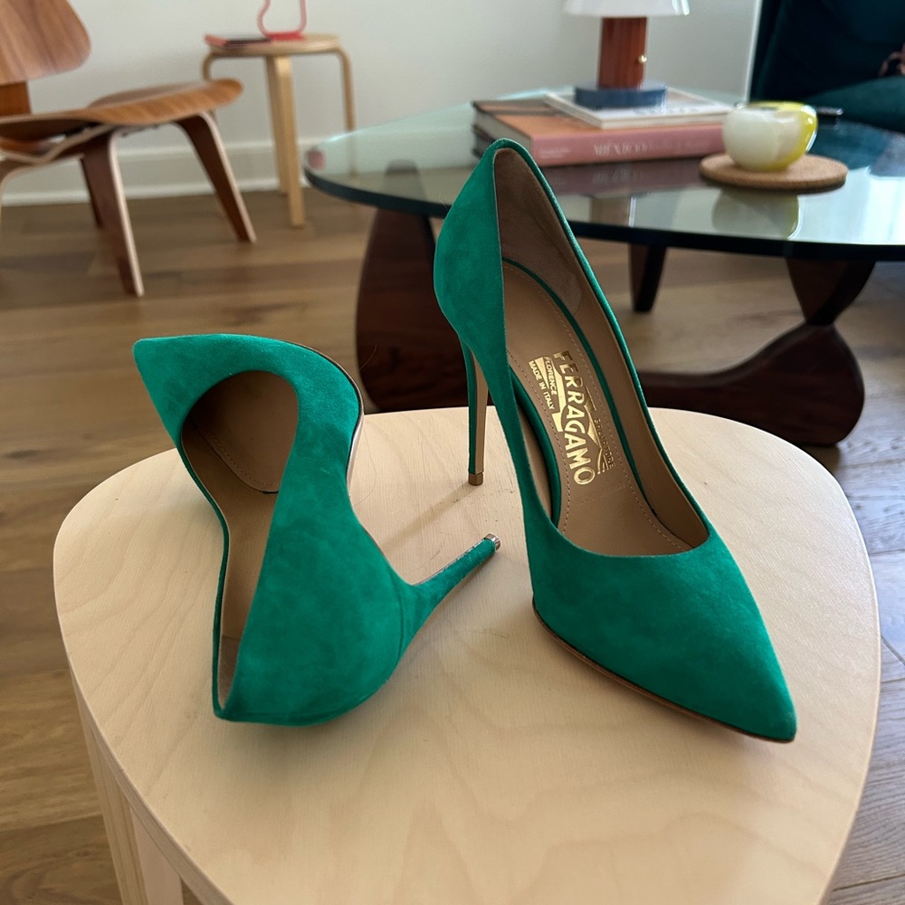 Ferragamo Suede Heels - Picture 5 of 8